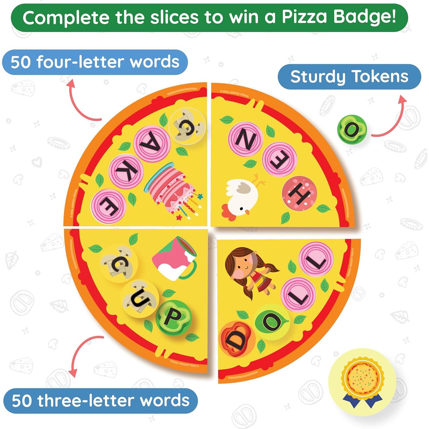 Juego de Ortografía Pizza de Palabras Zicster 4-6 años