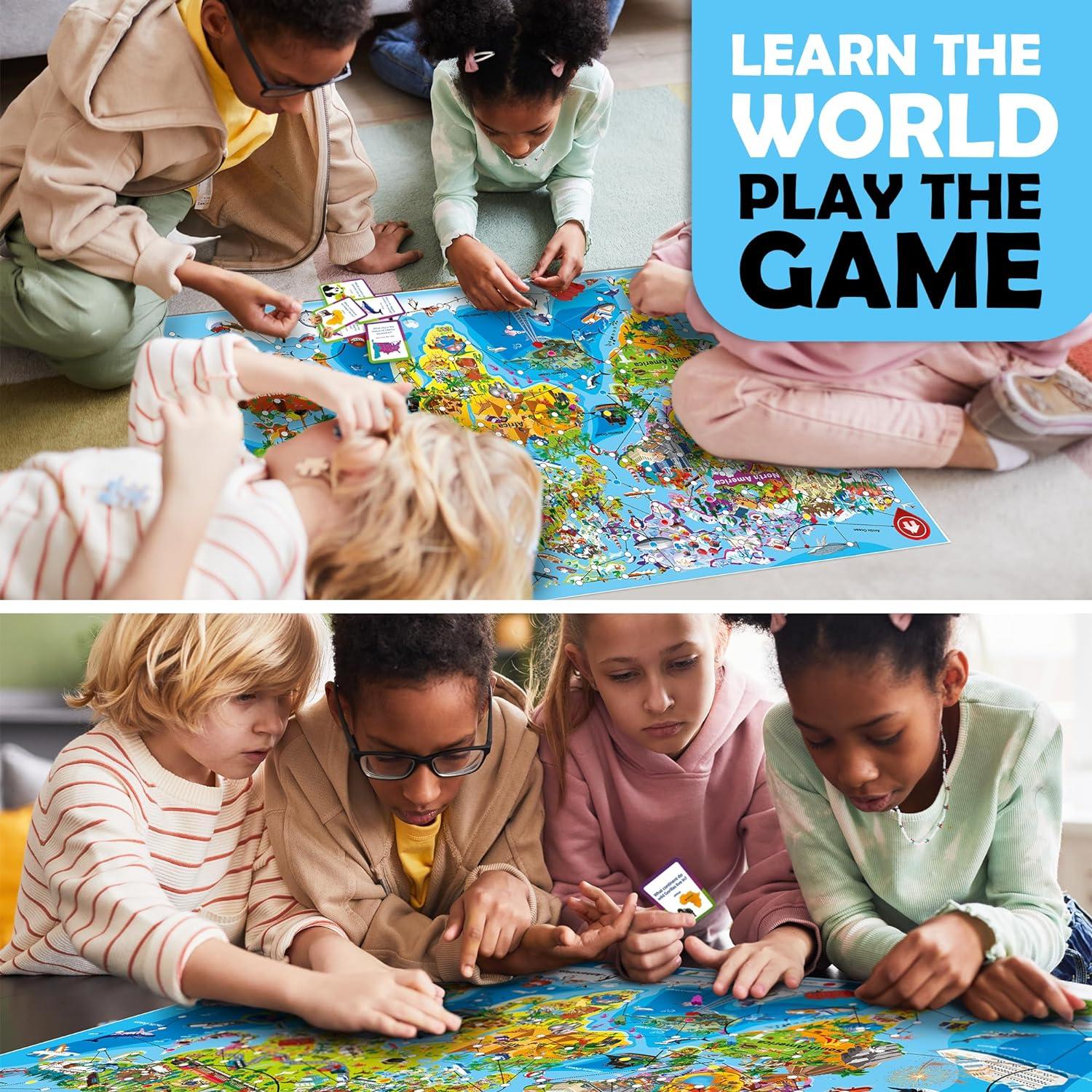 Juego de Mesa QUOKKA Geografía - 1 a 10 Jugadores - 100 Tarjetas