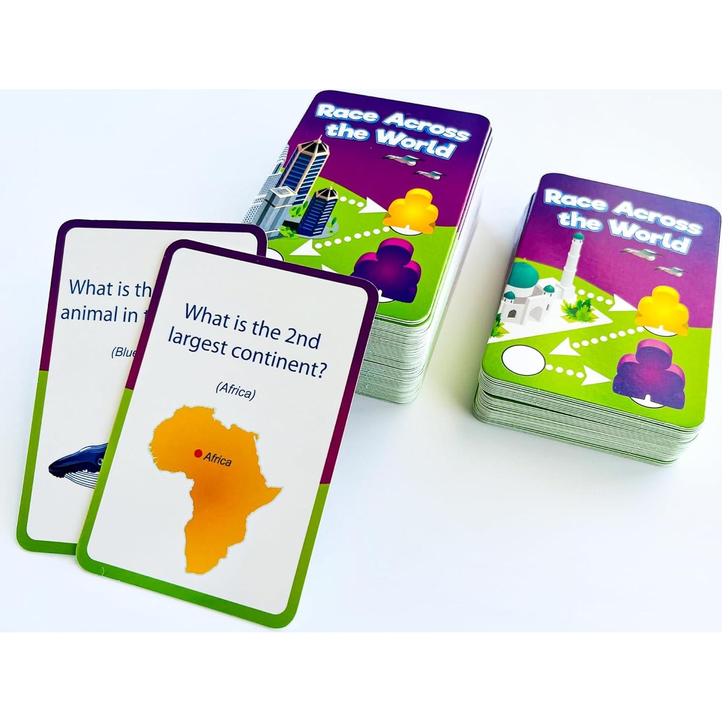 Juego de Mesa QUOKKA Geografía - 1 a 10 Jugadores - 100 Tarjetas