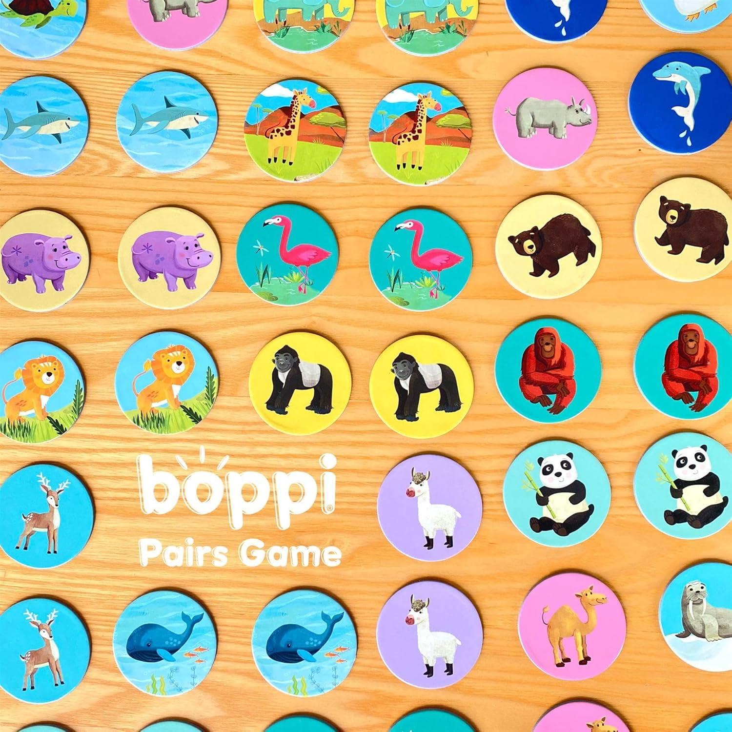 Juego de Memoria Boppi Pairs Dinosaurios - Educativo 3 a 8 años
