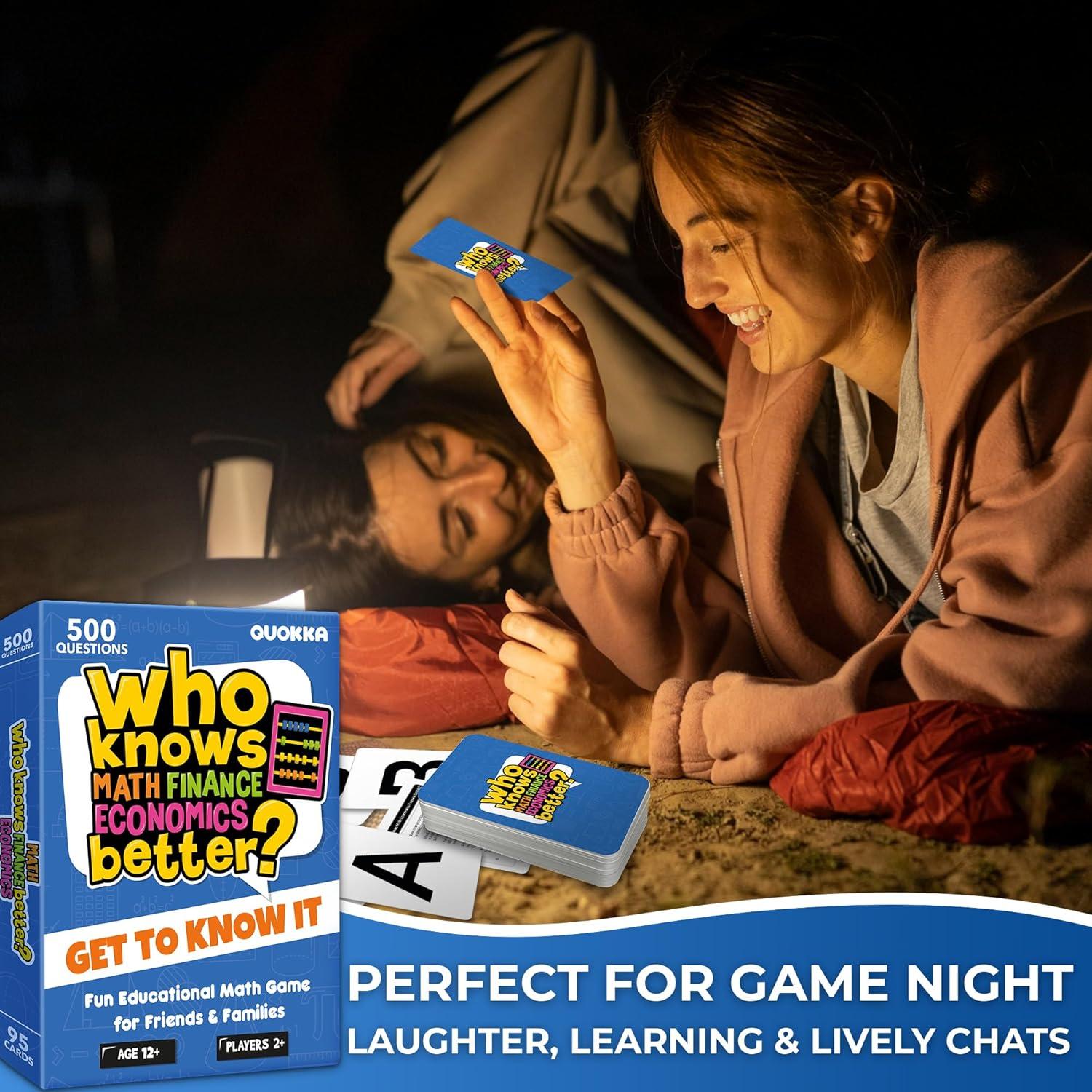 Juego de Cartas Educativo QUOKKA Matemáticas y Finanzas - 500 Preguntas