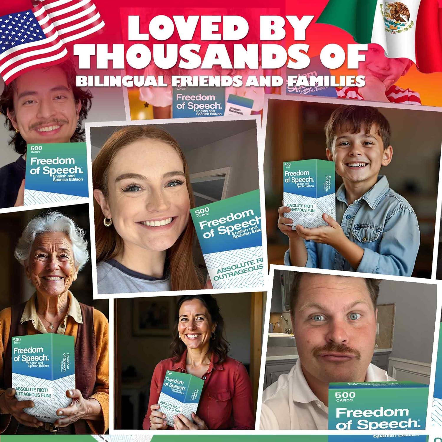 Juego de Mesa Bilingüe QUOKKA - 500 Tarjetas para Familias