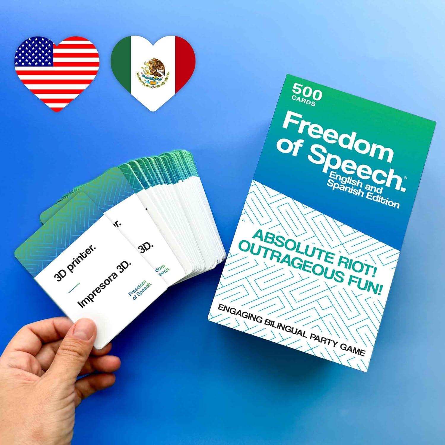 Juego de Mesa Bilingüe QUOKKA - 500 Tarjetas para Familias