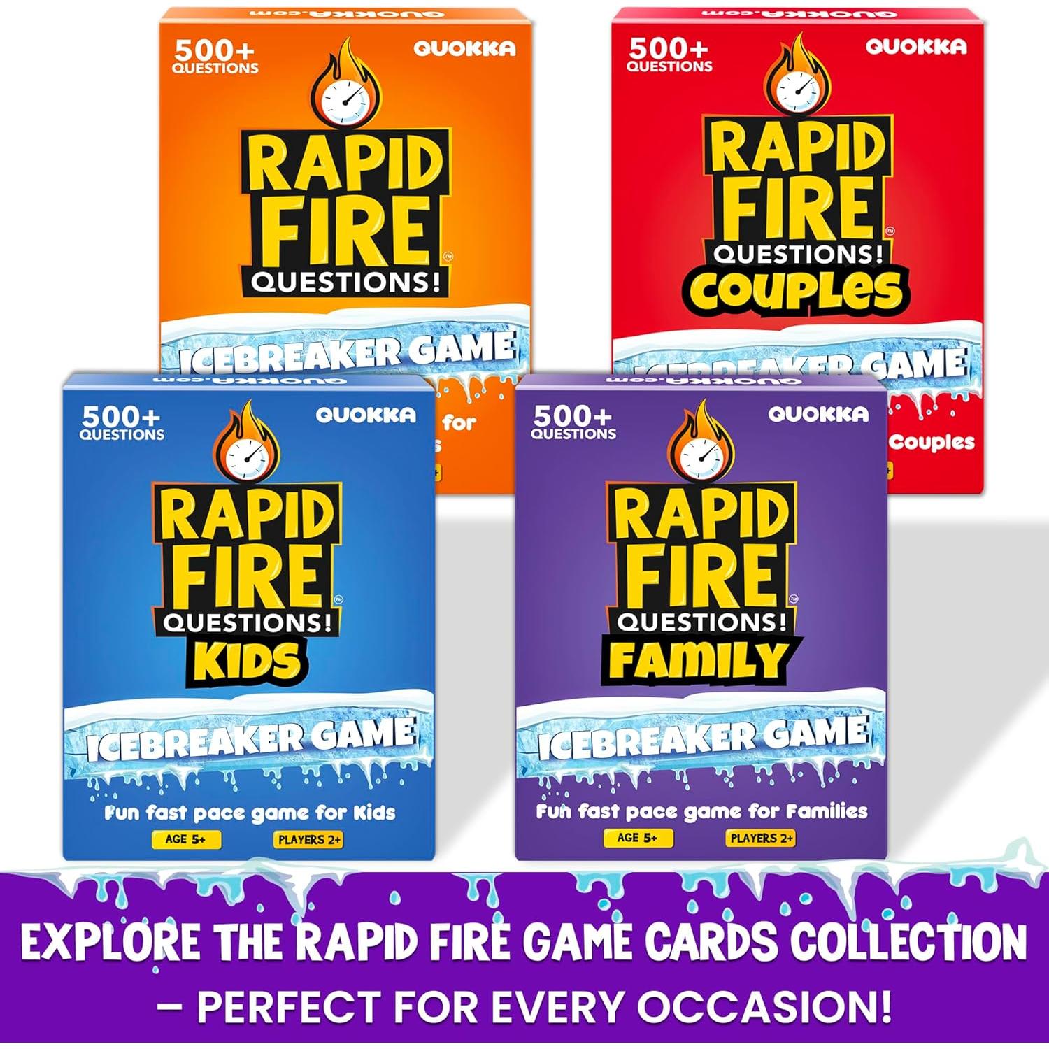 Juego de Cartas de Conversación QUOKKA Familiar Premium - 500 Preguntas