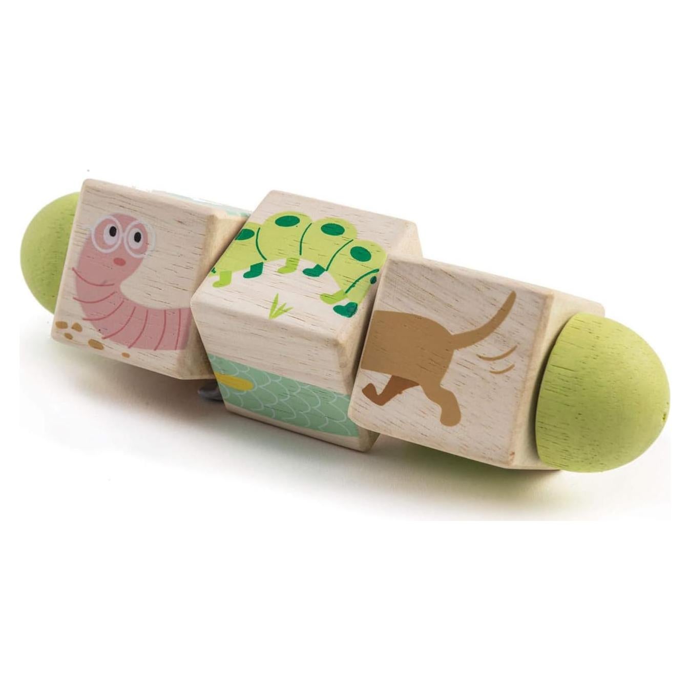 Juguete Educativo de Madera Tender Leaf Toys - Cubos de Giro 18M+