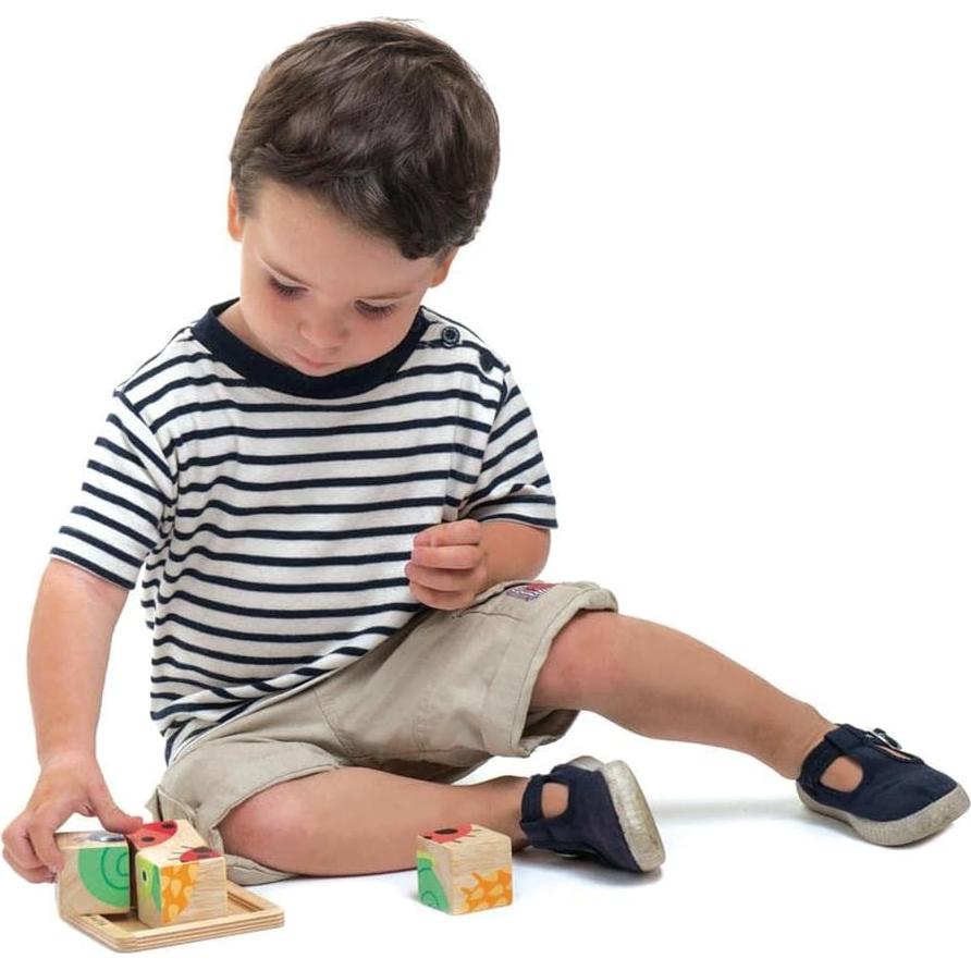 Bloques de Madera Tender Leaf Toys - Mi Primer Rompecabezas 5 Piezas