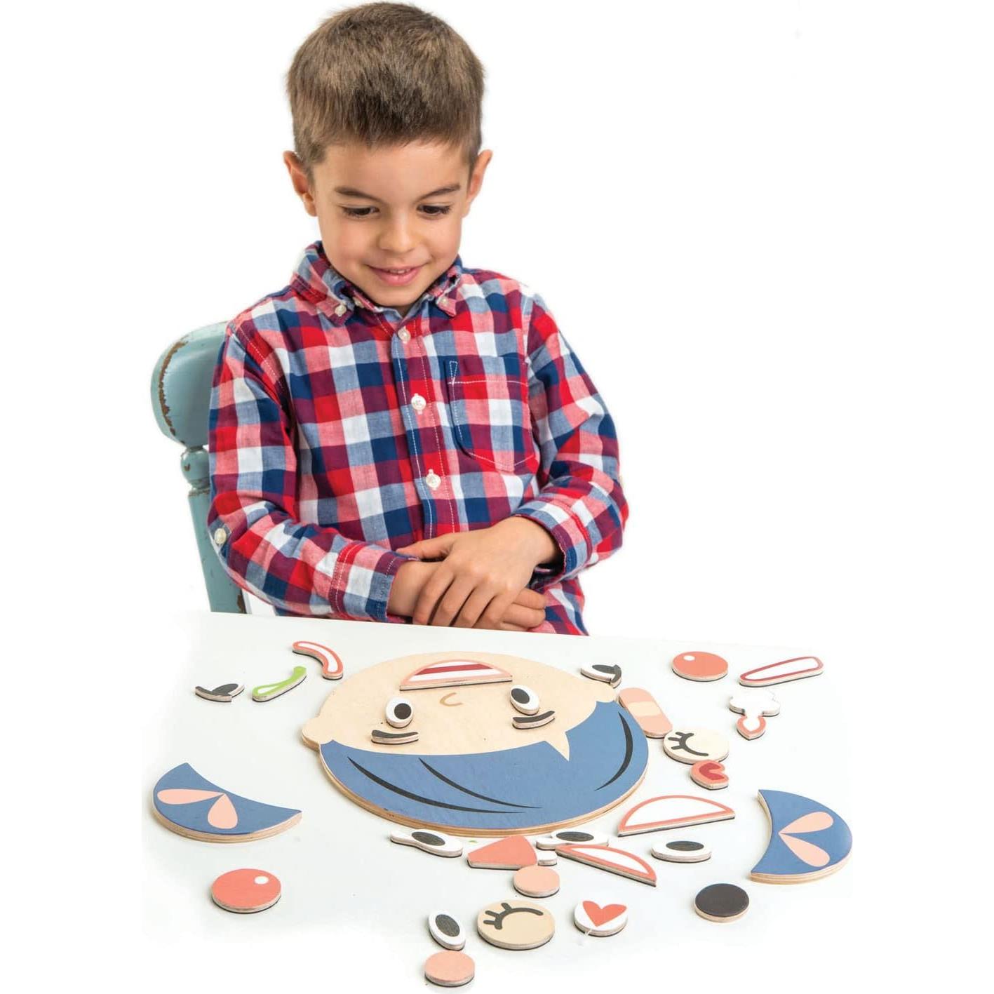 Rompecabezas Magnético de Madera Tender Leaf Toys - 32 Piezas