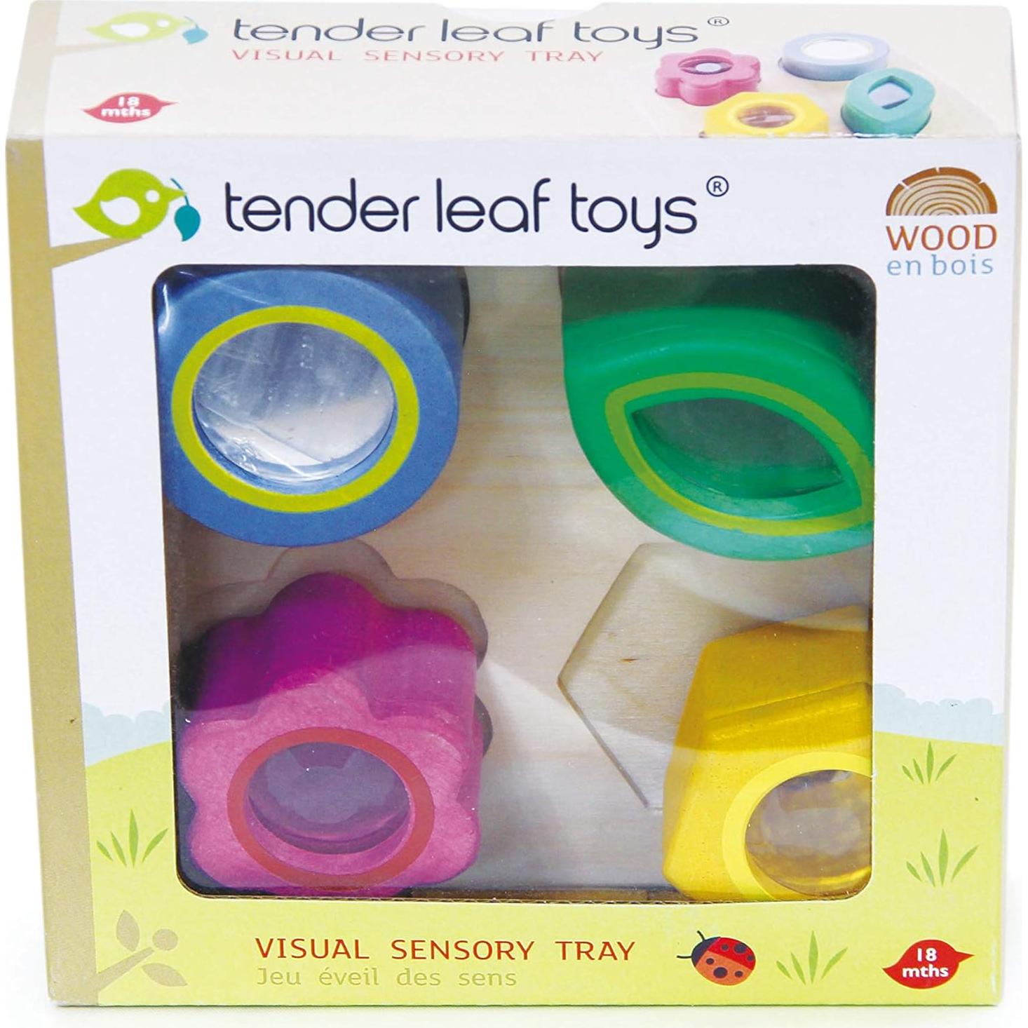 Bandejas Sensoriales Visuales Tender Leaf Toys - Juguete Educativo para Niños 18 Meses