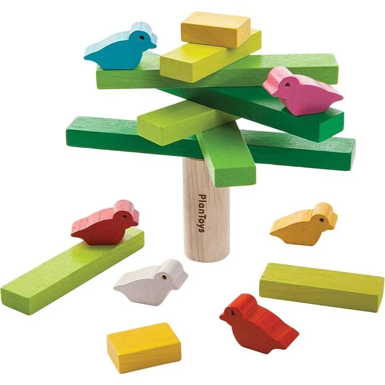 Juego de Equilibrio de Madera PlanToys | Juguete Montessori para Niños