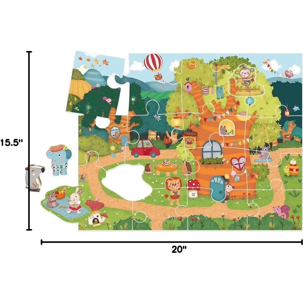 Rompecabezas Bababoo Fiesta en el Jardín 18 Piezas 50.8x39.4cm