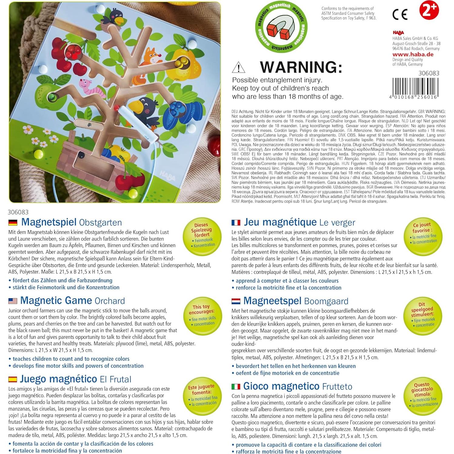 Tablero Ocupado HABA para Niños 2-4 Años - Juego Magnético