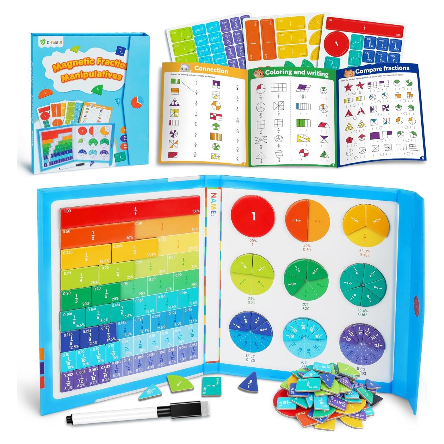 Rompecabezas Educativo Magnético D-FantiX de Fracciones