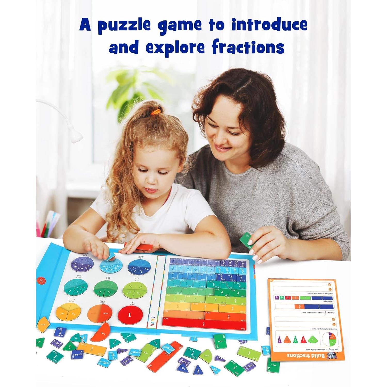 Rompecabezas Educativo Magnético D-FantiX de Fracciones