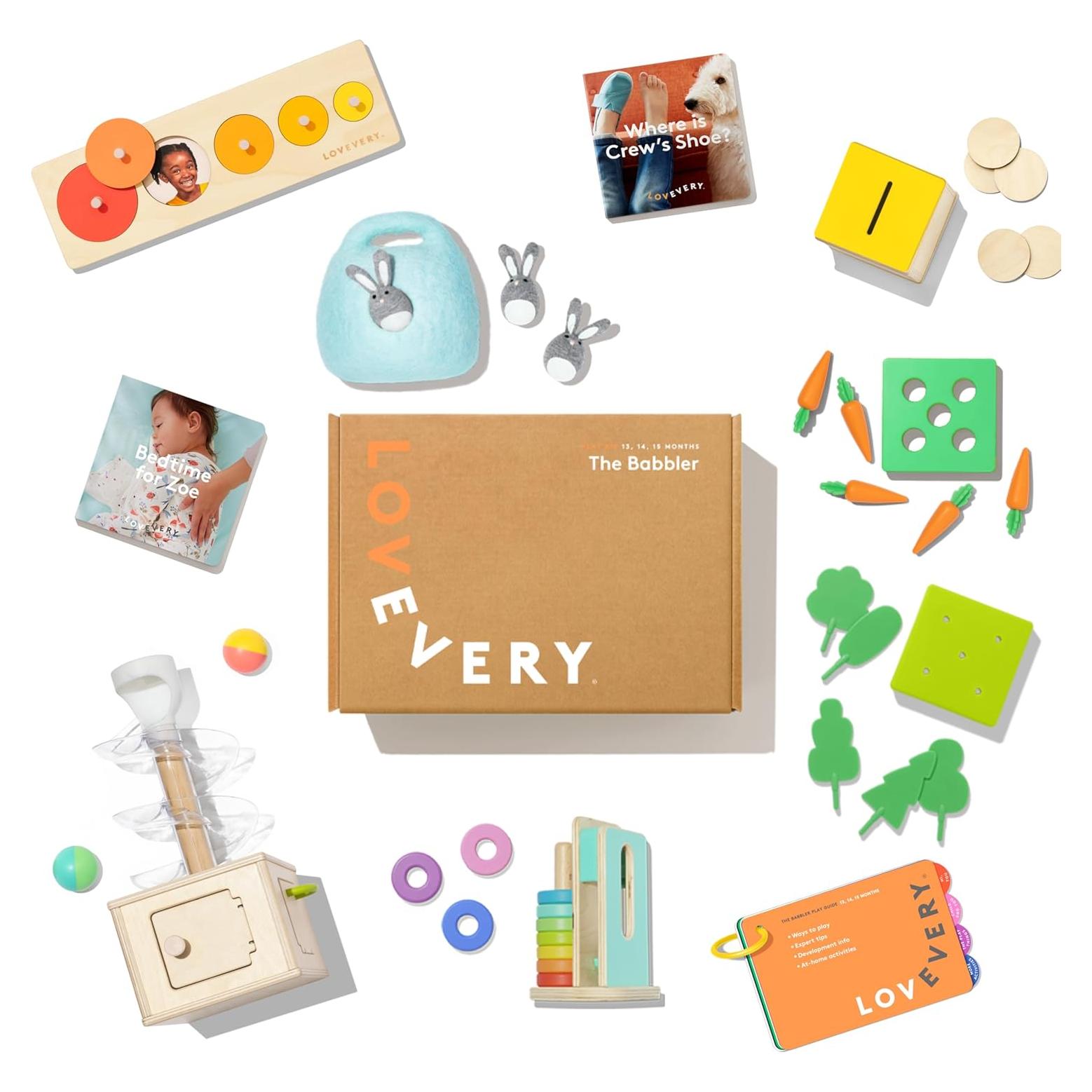 Kit de Juego Babbler Lovevery con Libro Bonificado para 1 Año