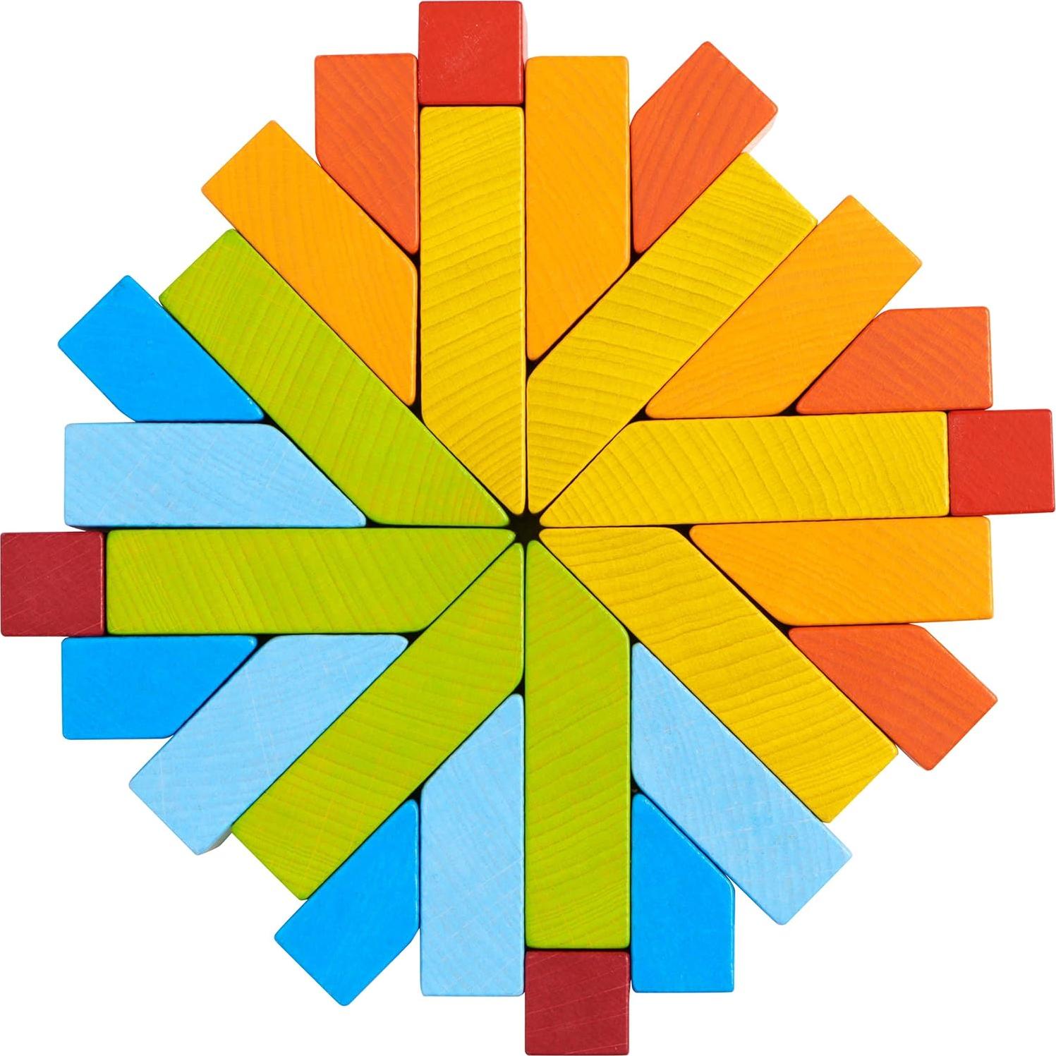 Juego de Bloques de Madera HABA 28 Piezas Montessori 3+