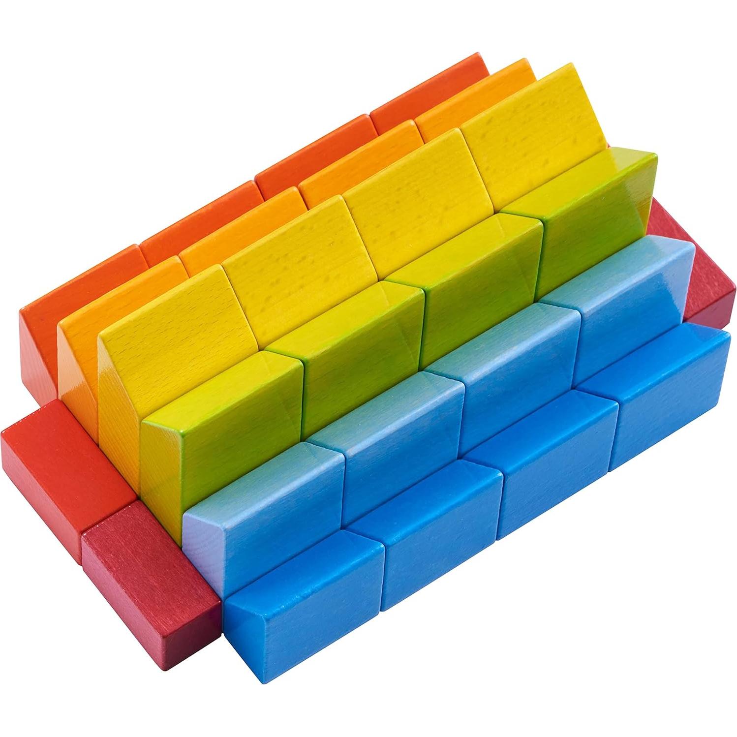 Juego de Bloques de Madera HABA 28 Piezas Montessori 3+