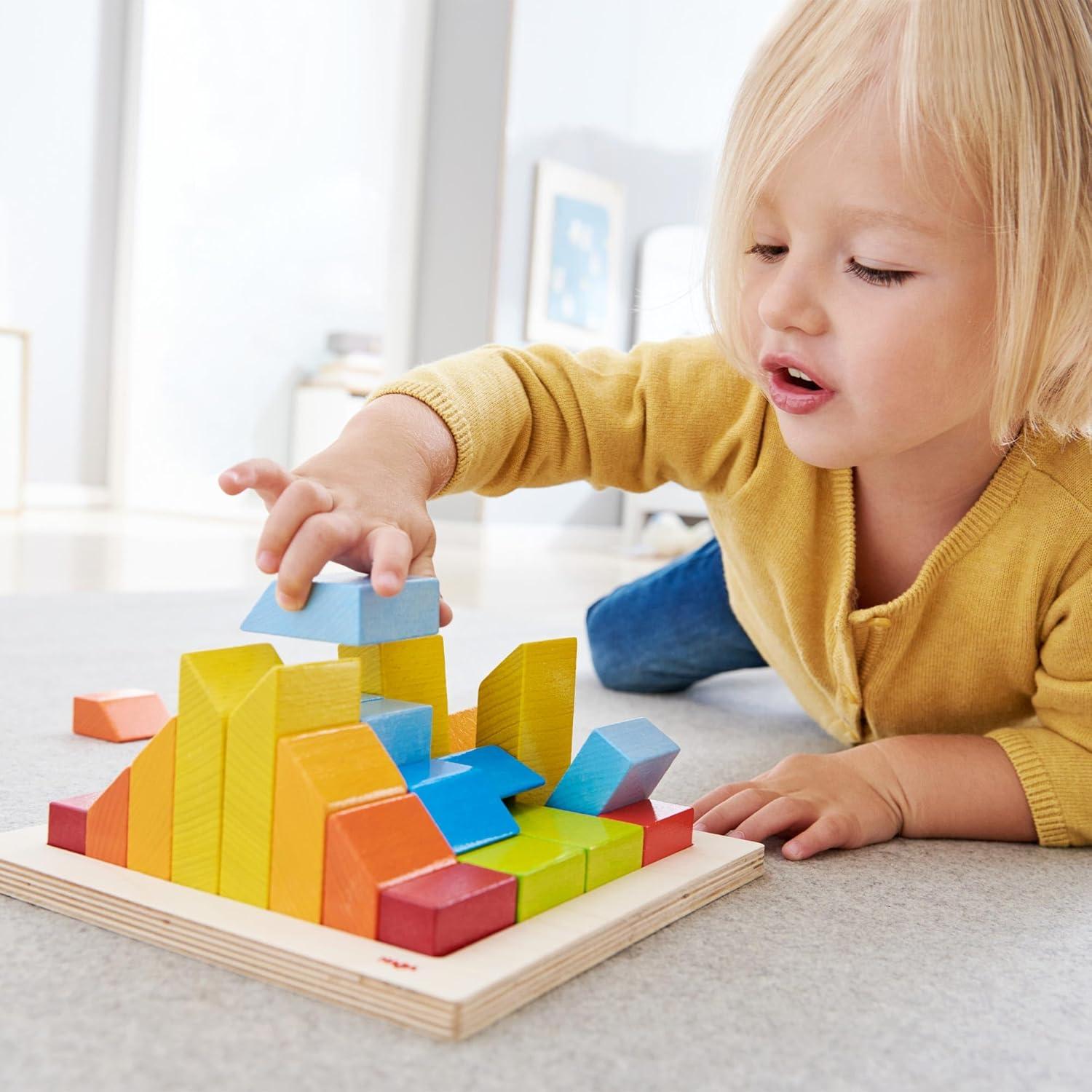 Juego de Bloques de Madera HABA 28 Piezas Montessori 3+