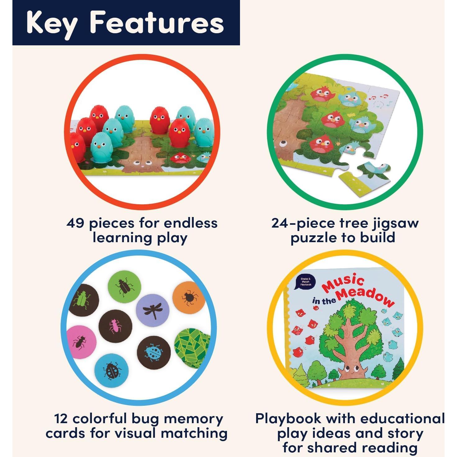 Juego de Memoria Sonora Battat Educación - Shakers y Rompecabezas