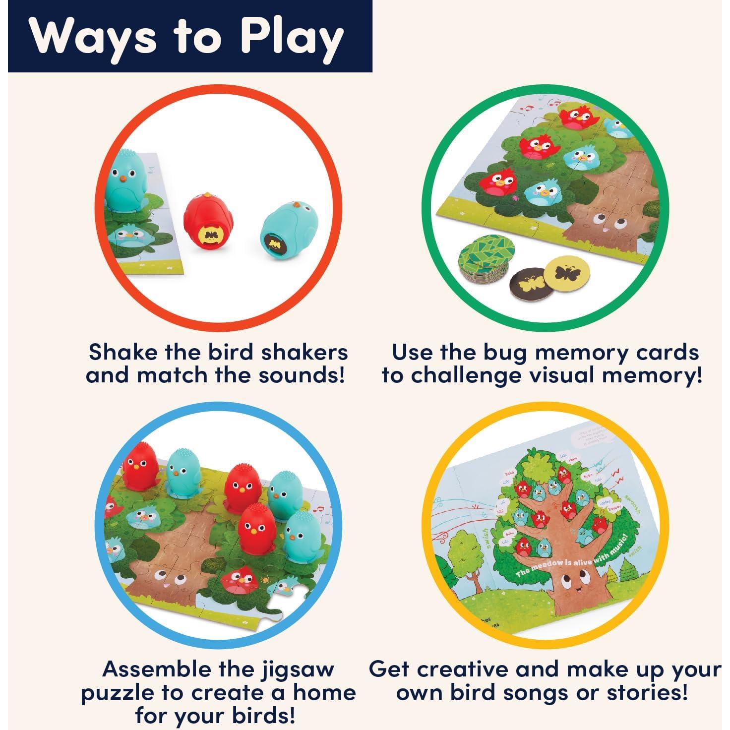 Juego de Memoria Sonora Battat Educación - Shakers y Rompecabezas