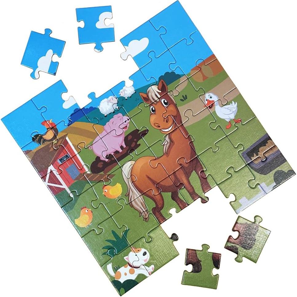 Rompecabezas de Suelo Caballo Spacemor 36 Piezas para Niños