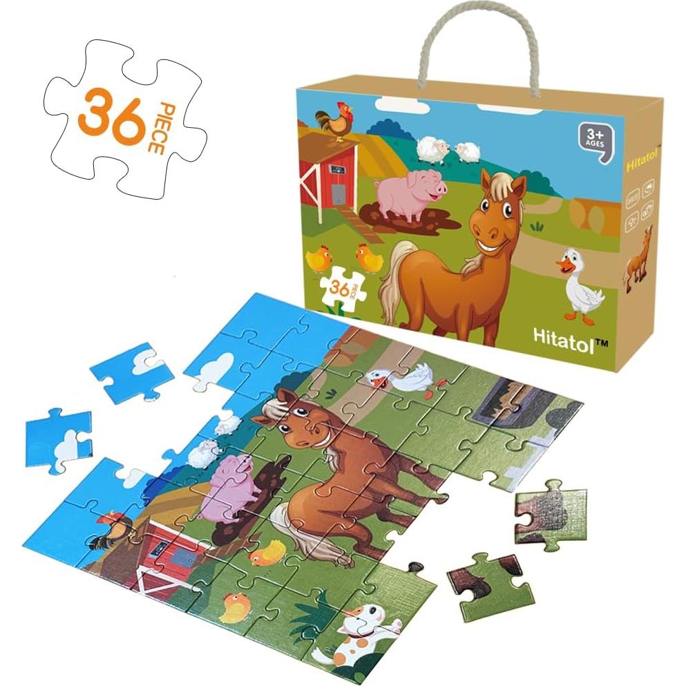 Rompecabezas de Suelo Caballo Spacemor 36 Piezas para Niños