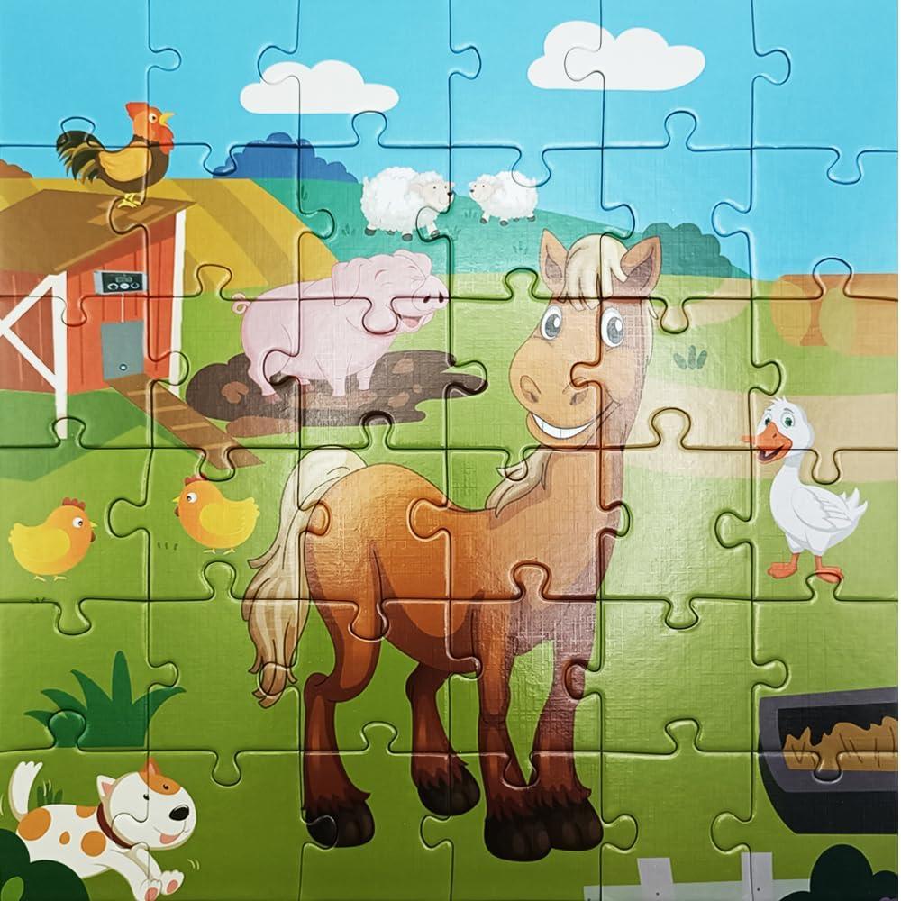 Rompecabezas de Suelo Caballo Spacemor 36 Piezas para Niños