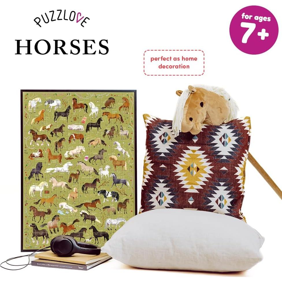 Rompecabezas de Suelo Caballos 200 Piezas Banana Panda