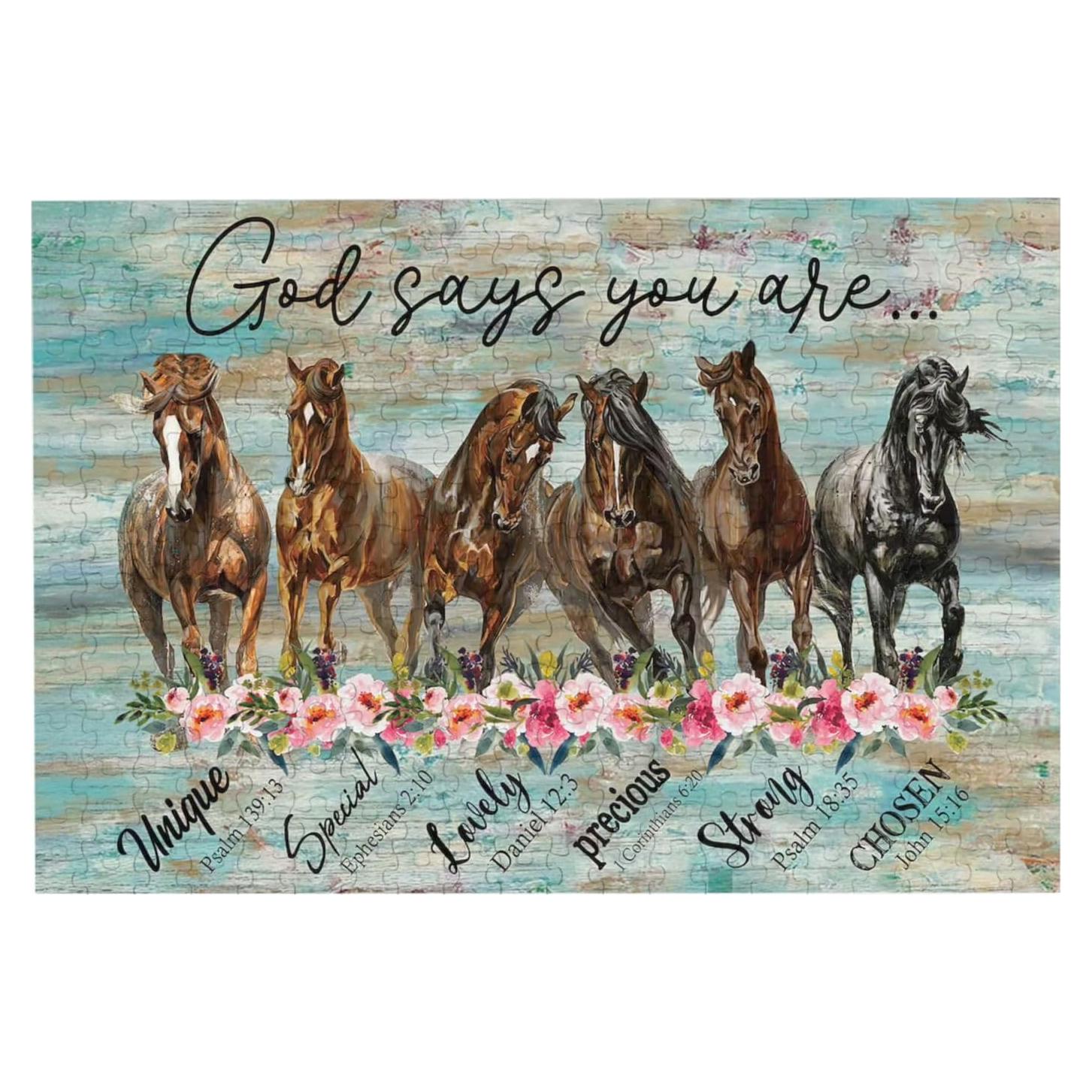 Rompecabezas de Caballo 300 Piezas Gcetensr Educativo