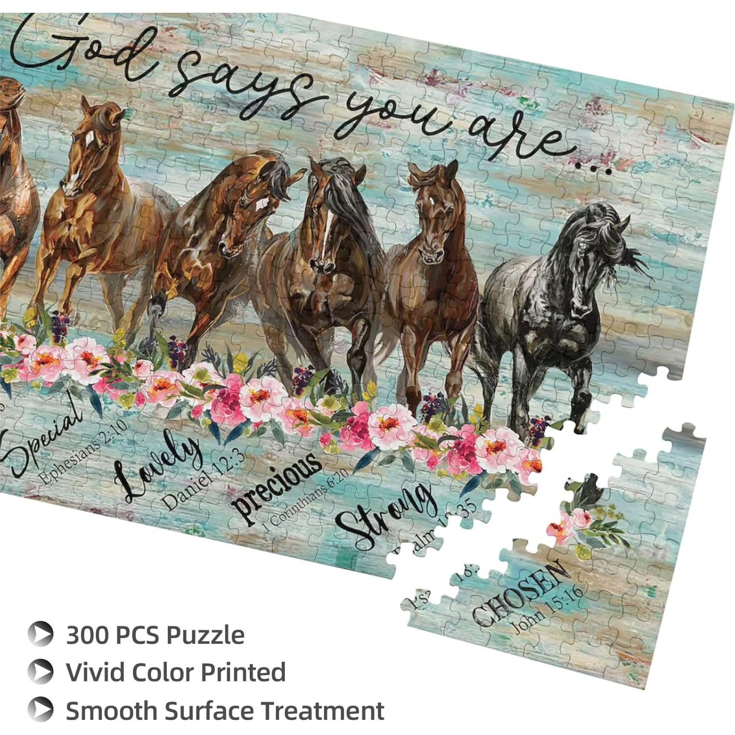 Rompecabezas de Caballo 300 Piezas Gcetensr Educativo