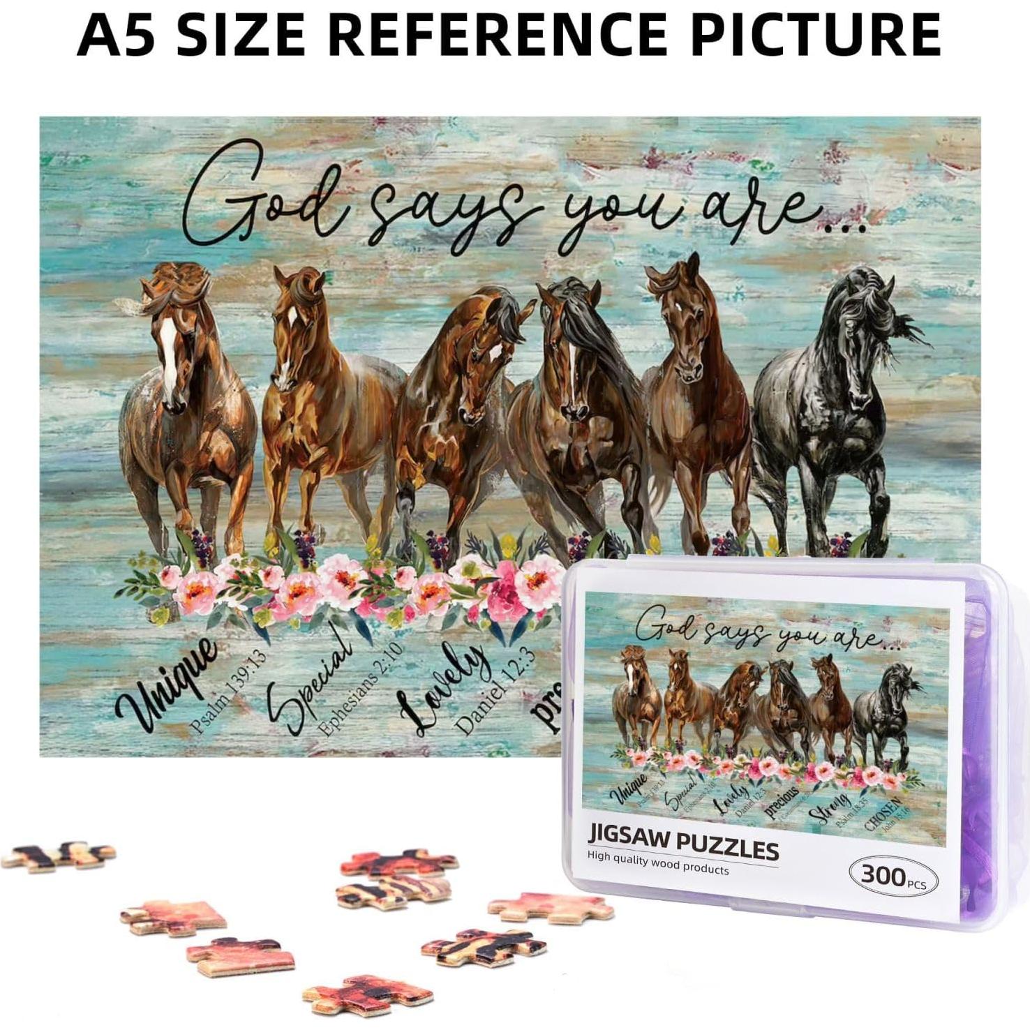 Rompecabezas de Caballo 300 Piezas Gcetensr Educativo