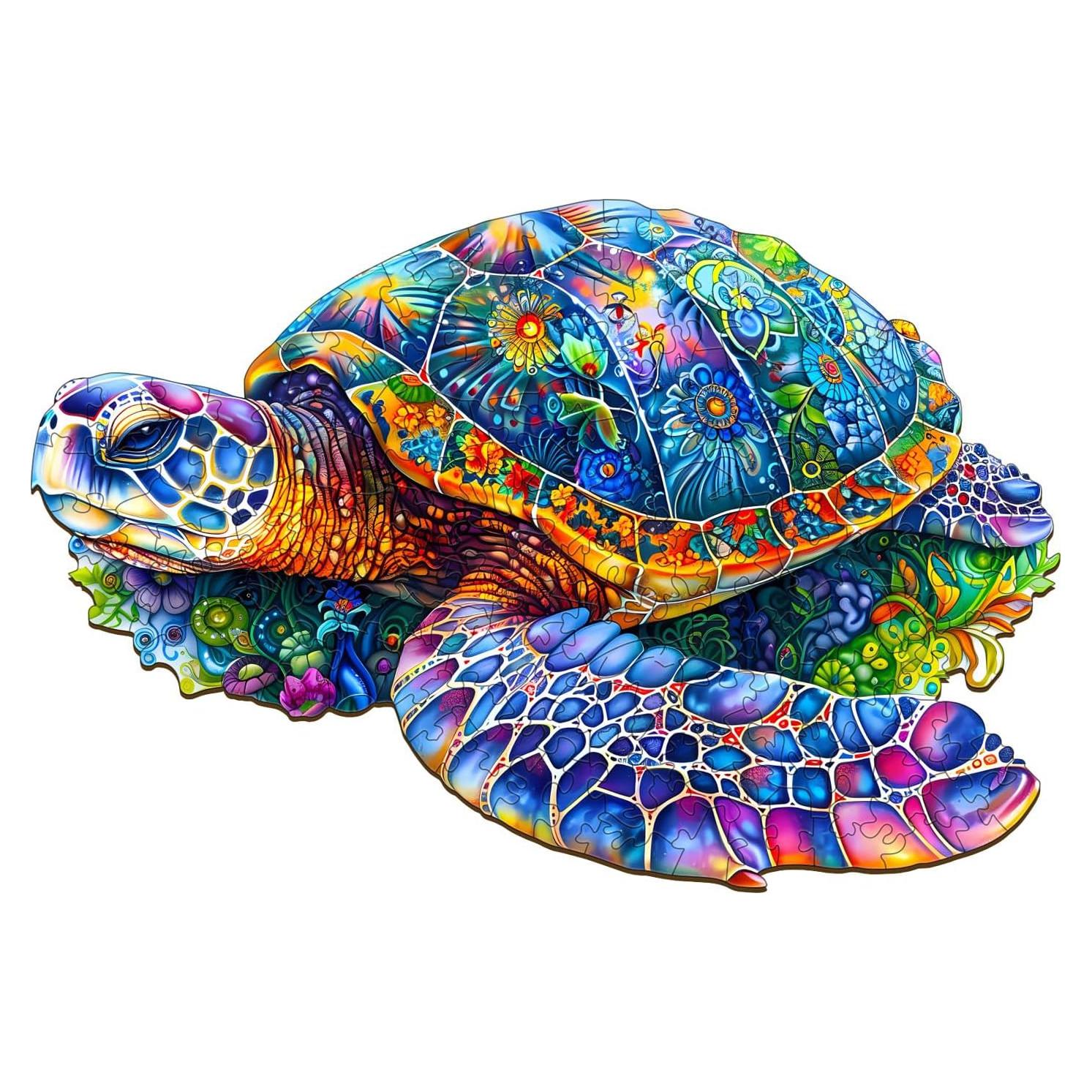 Rompecabezas de Madera Tortuga DOCRAGI 160 Piezas Creativo