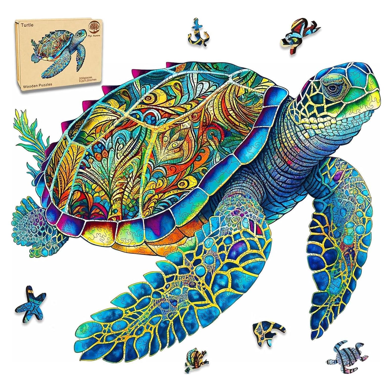 Rompecabezas de Madera Tortuga Marina 200 Piezas Mys Aurora