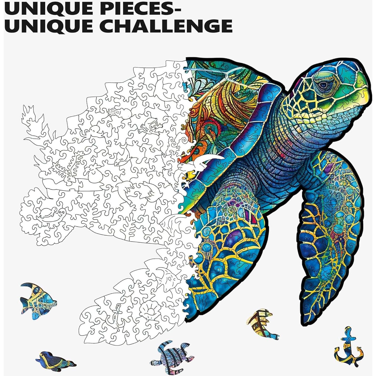 Rompecabezas de Madera Tortuga Marina 200 Piezas Mys Aurora