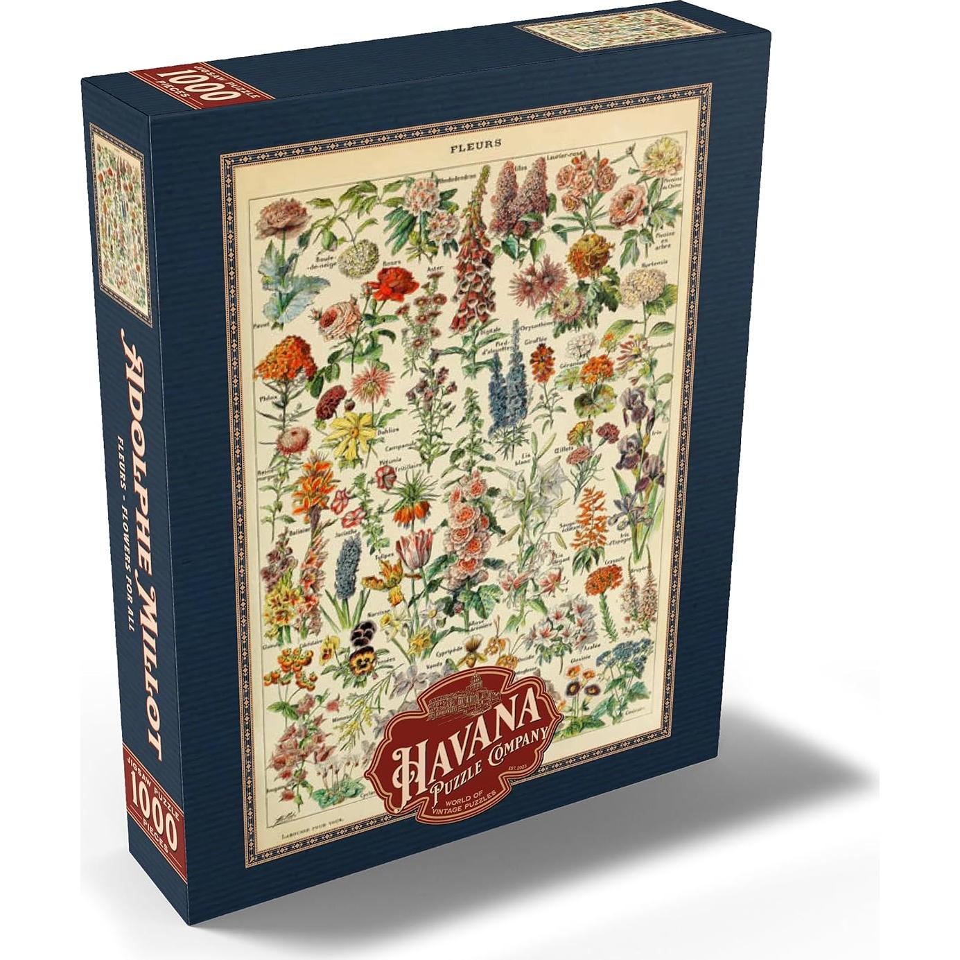 Rompecabezas 1000 Piezas MyPuzzle Fleurs Adolphe Millot