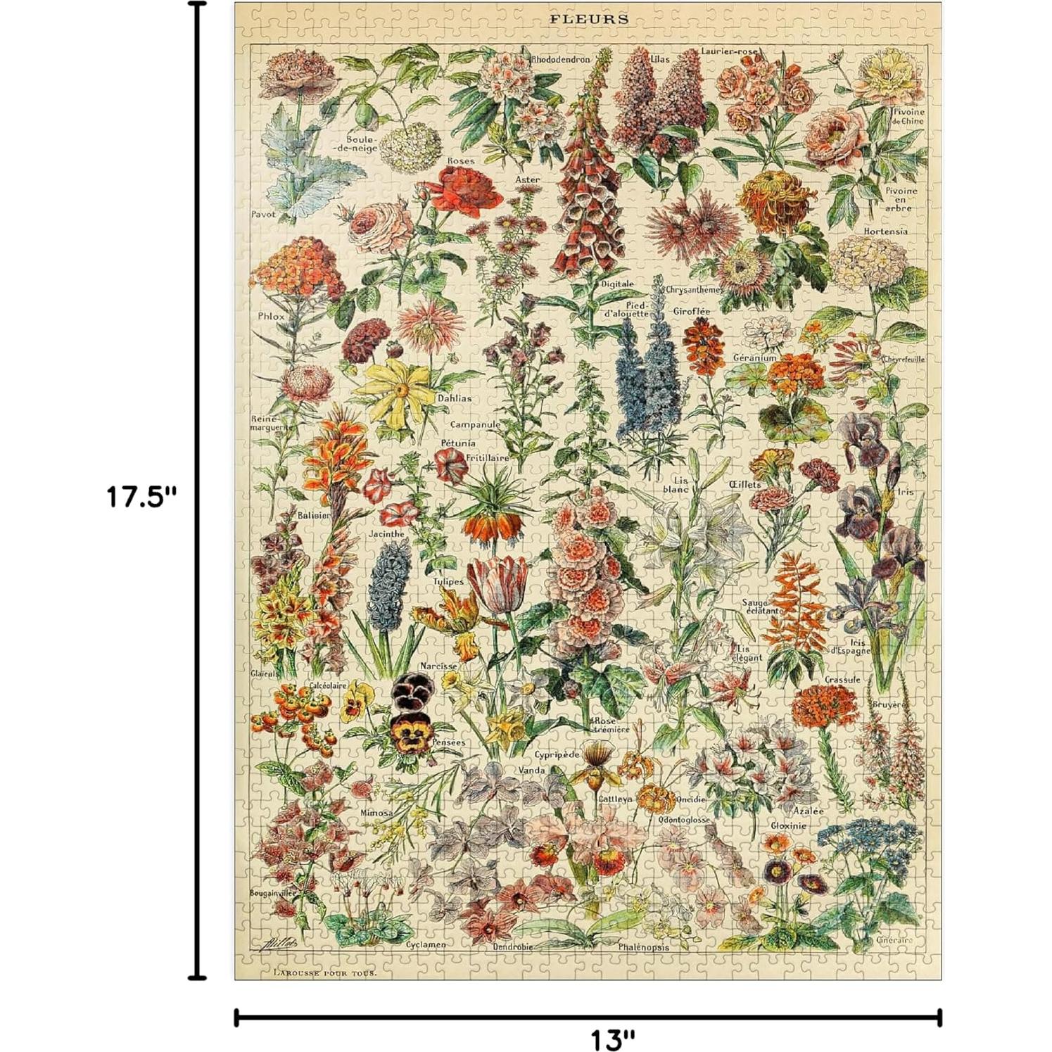 Rompecabezas 1000 Piezas MyPuzzle Fleurs Adolphe Millot