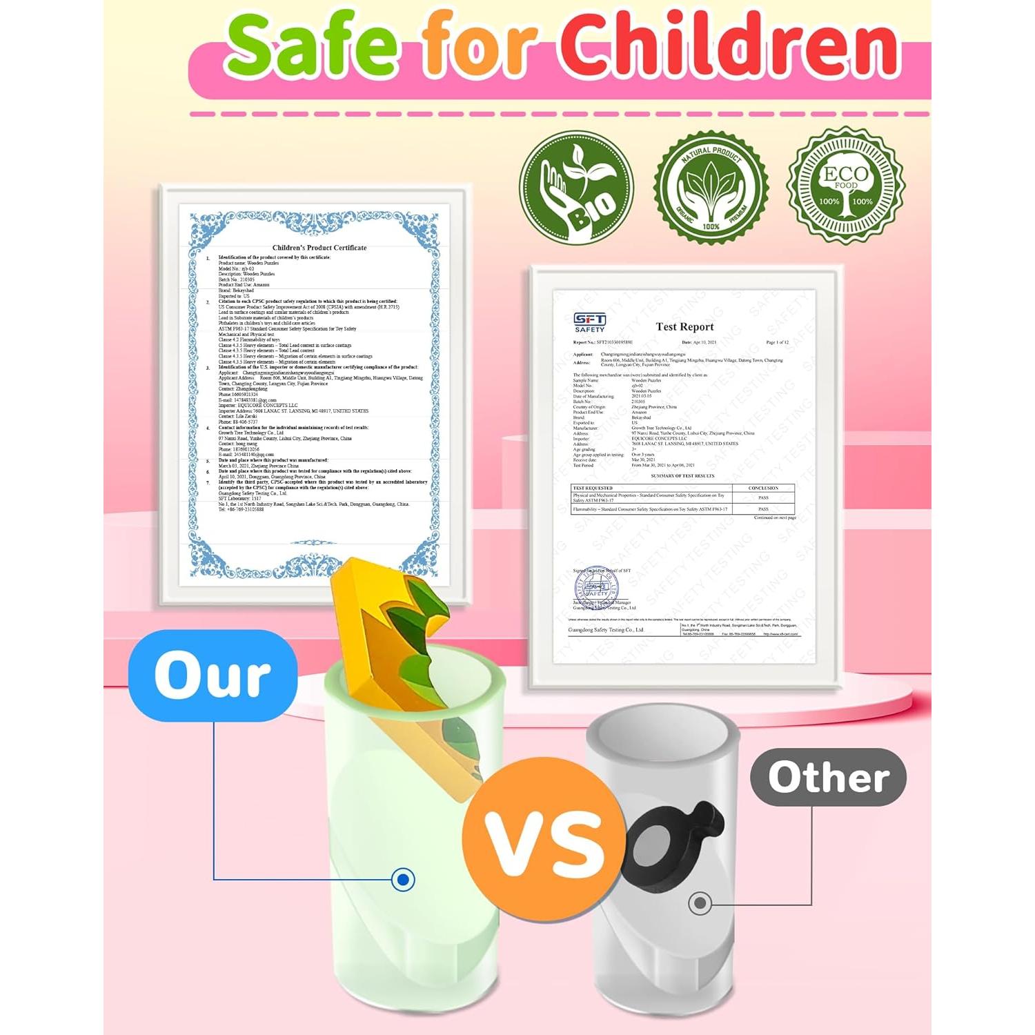 Rompecabezas de Madera San Valentín Oomloid - 4 Piezas