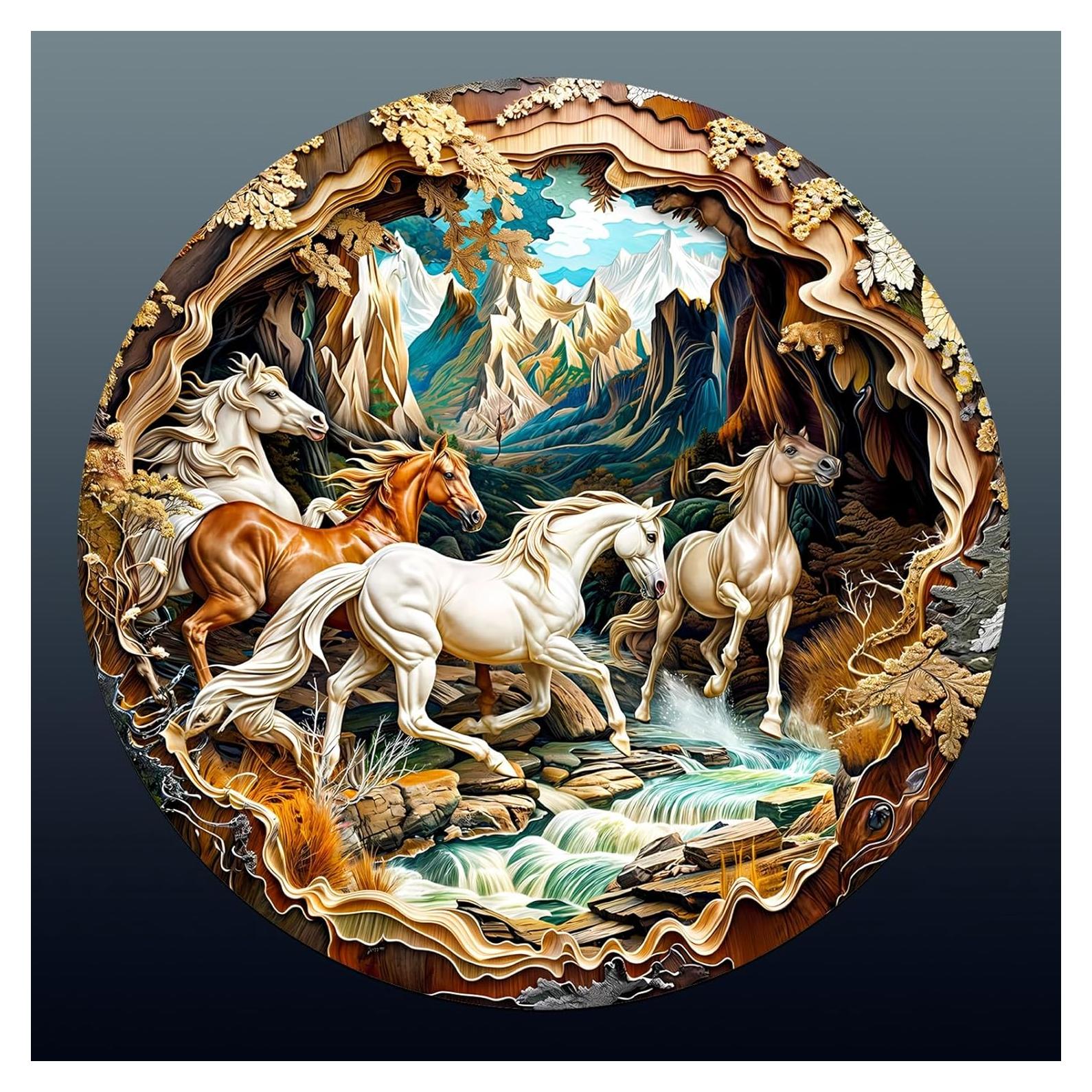 Rompecabezas de Madera 3D Caballo DOCRAGI - 200 Piezas