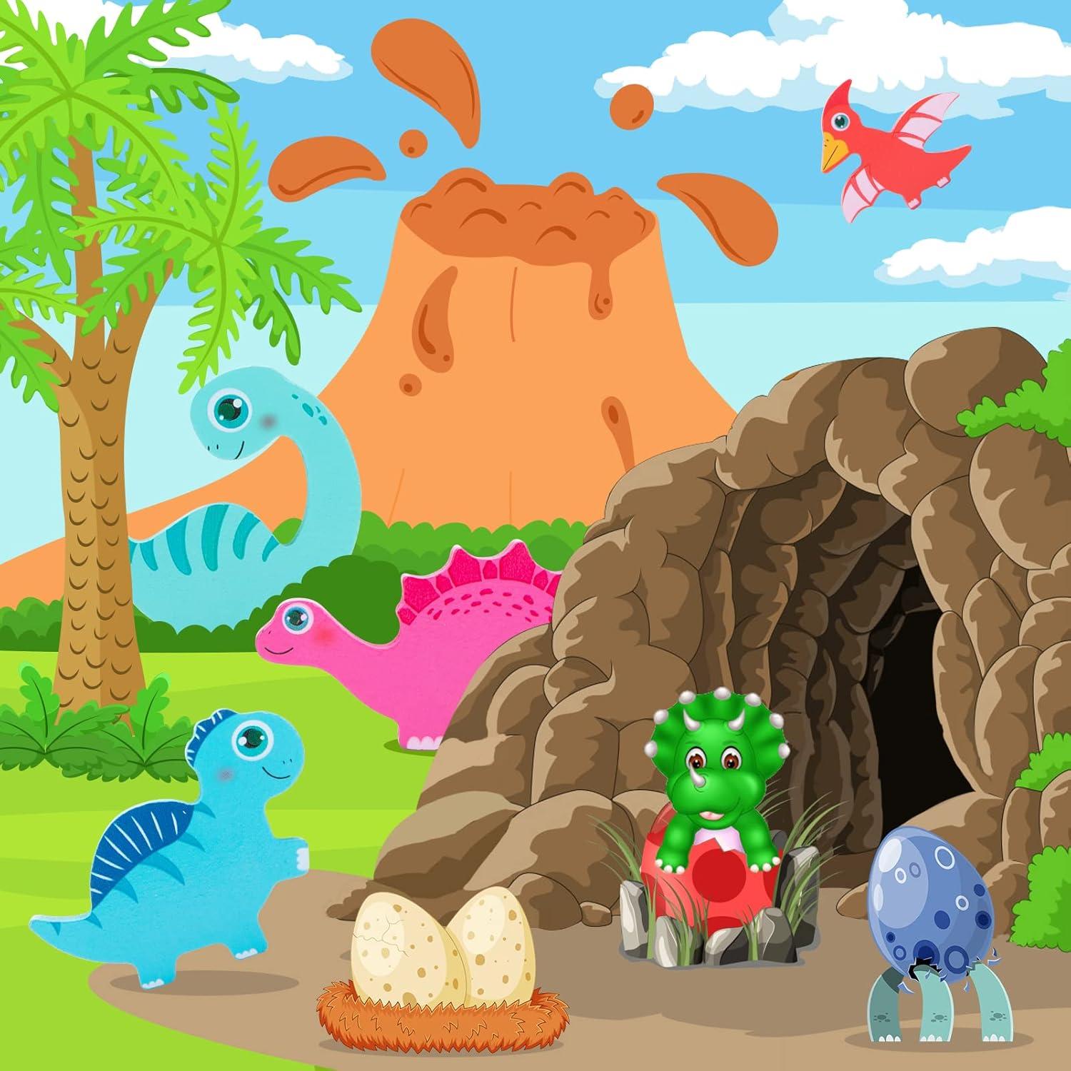 Rompecabezas de Madera Montessori LZDMY Dinosaurio 17.5 cm