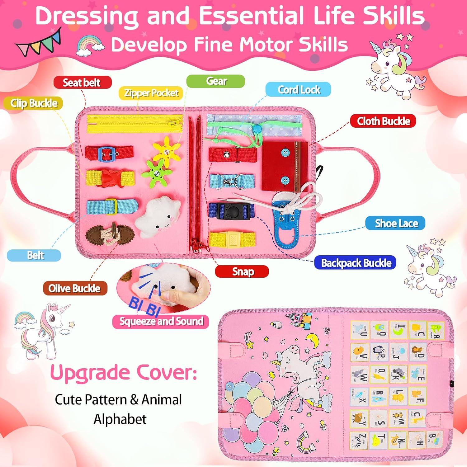 Tablero Ocupado Montessori Esjay para Niños 3+ Caballo de Hada