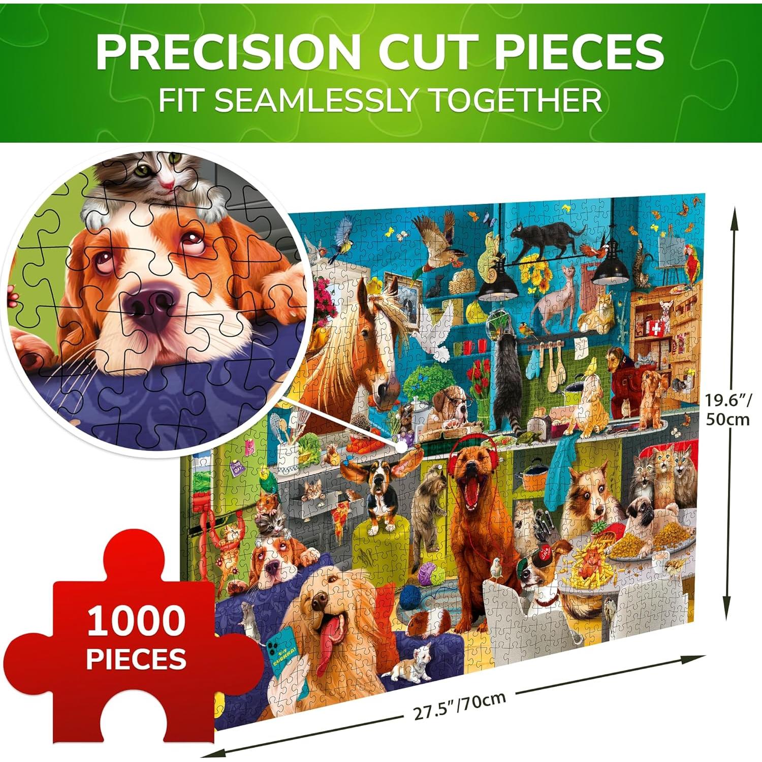 Rompecabezas Quokka 1000 Piezas Fiesta de Animales