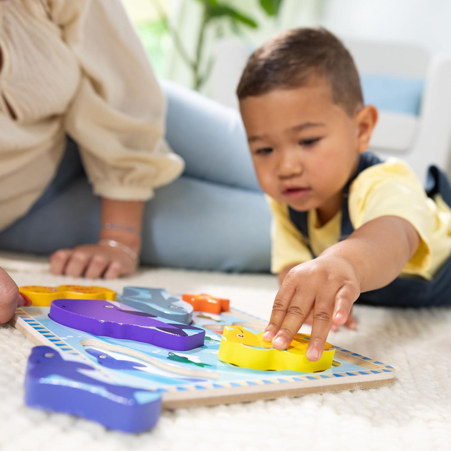 Rompecabezas de Madera Grueso Melissa & Doug - 7 Piezas Marinas