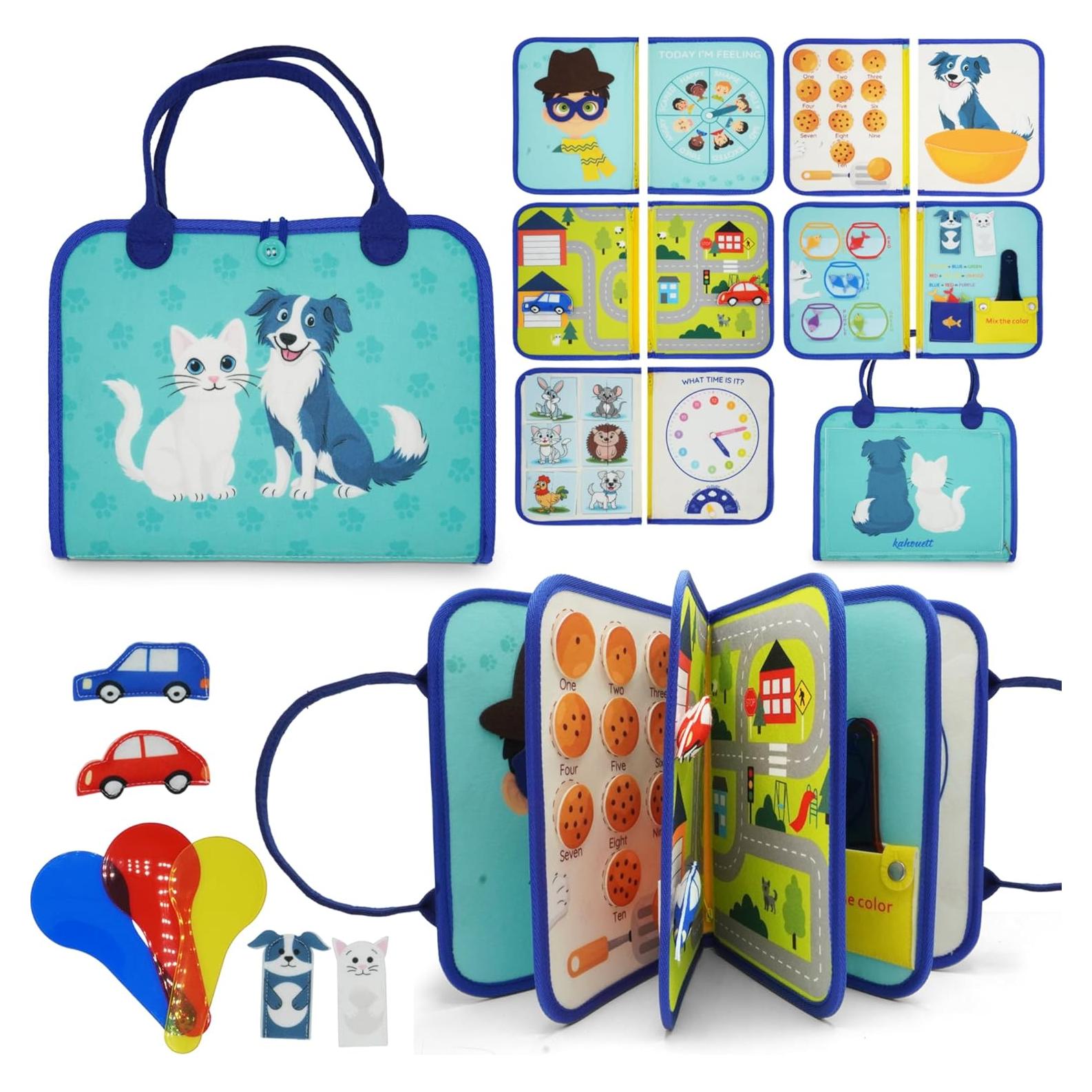 Libro de Actividades Montessori KAHOUETT para Niños 1-3 Años