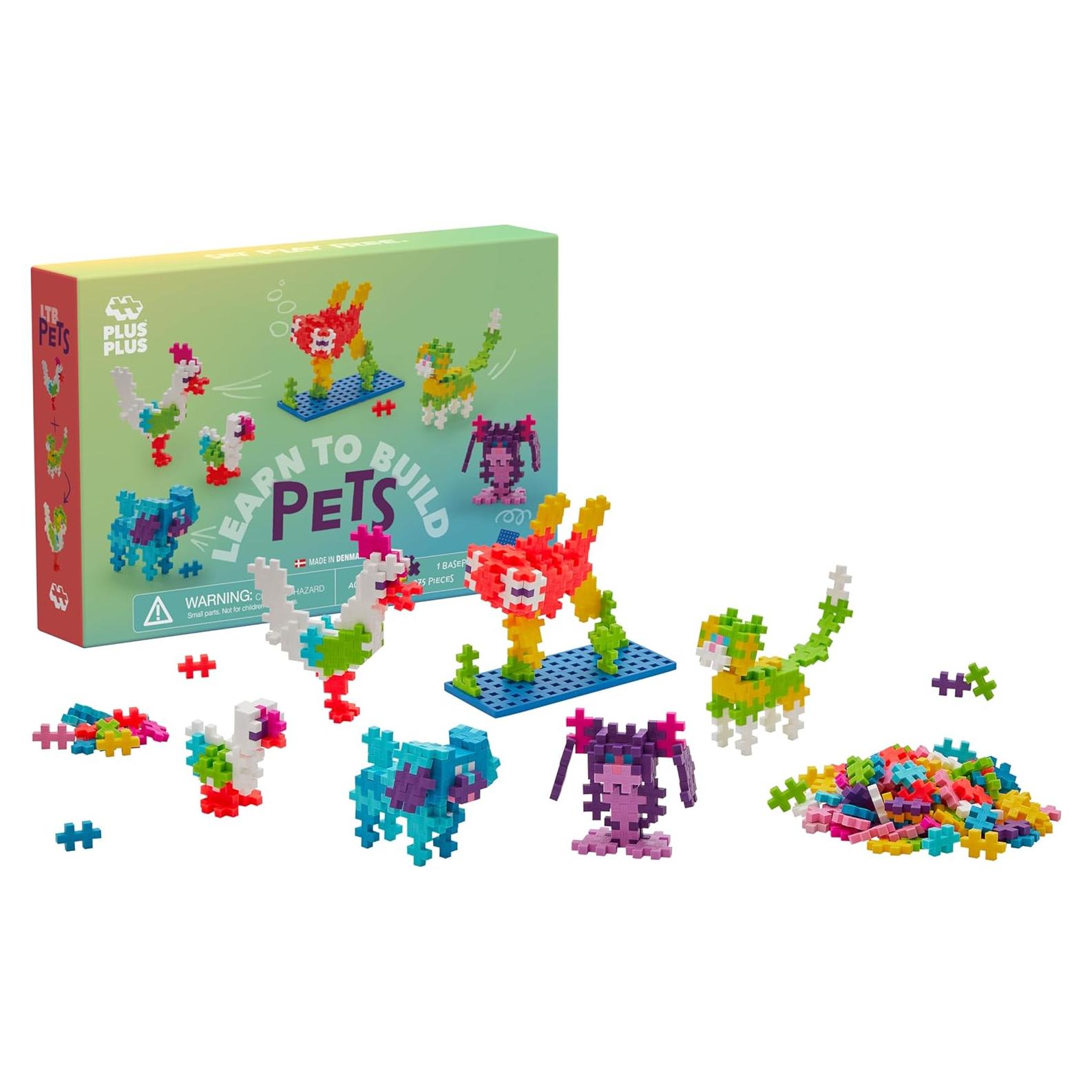 Set de Construcción Plus-Plus Mascotas 275 Piezas STEM