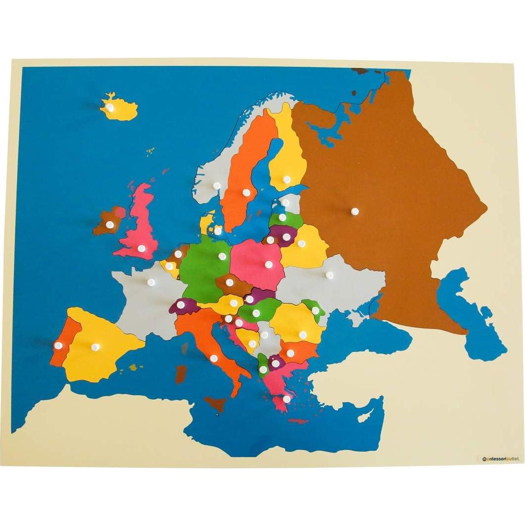 Rompecabezas de Madera Europa Montessori 57x45cm