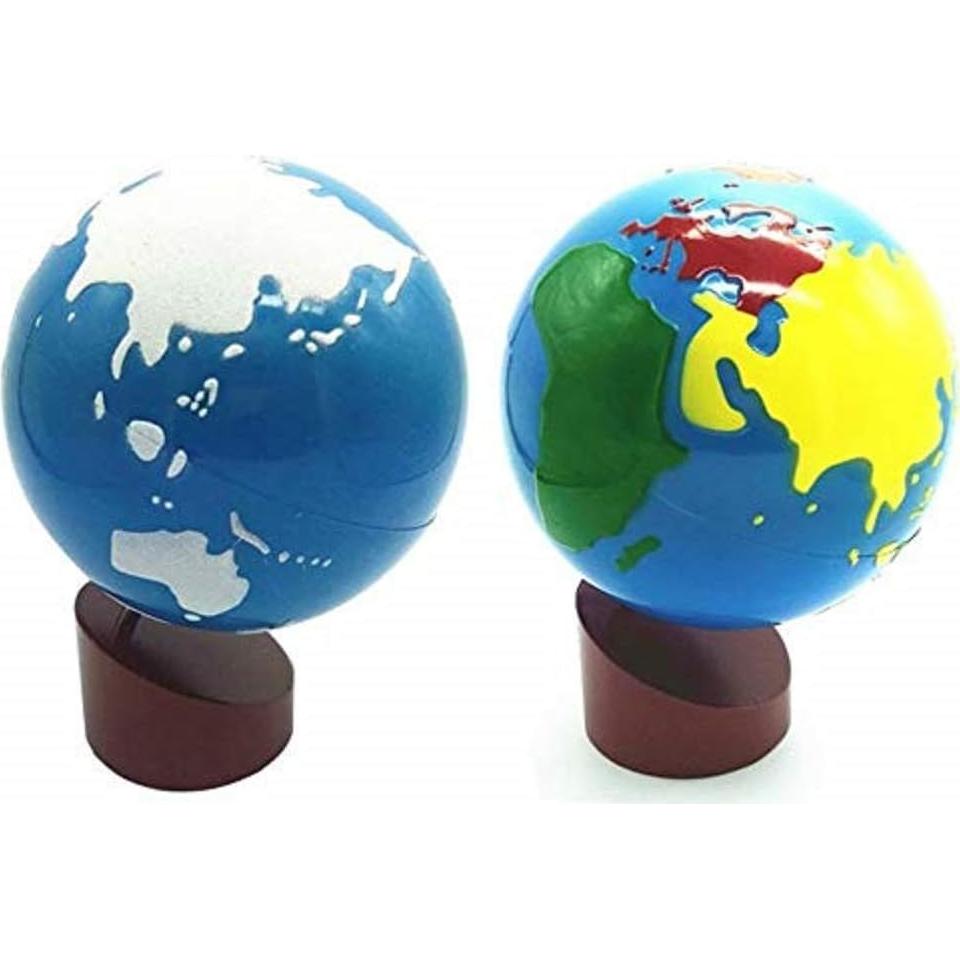 Globo Terráqueo Educativo DANNI para Bebés - Madera y Plástico