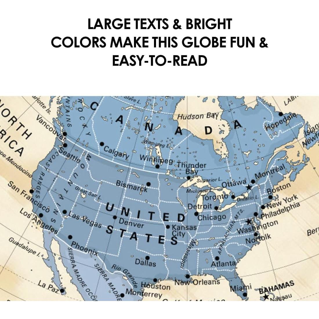 Globo Mundial Giacomino Waypoint Geographic 15 cm para Niños