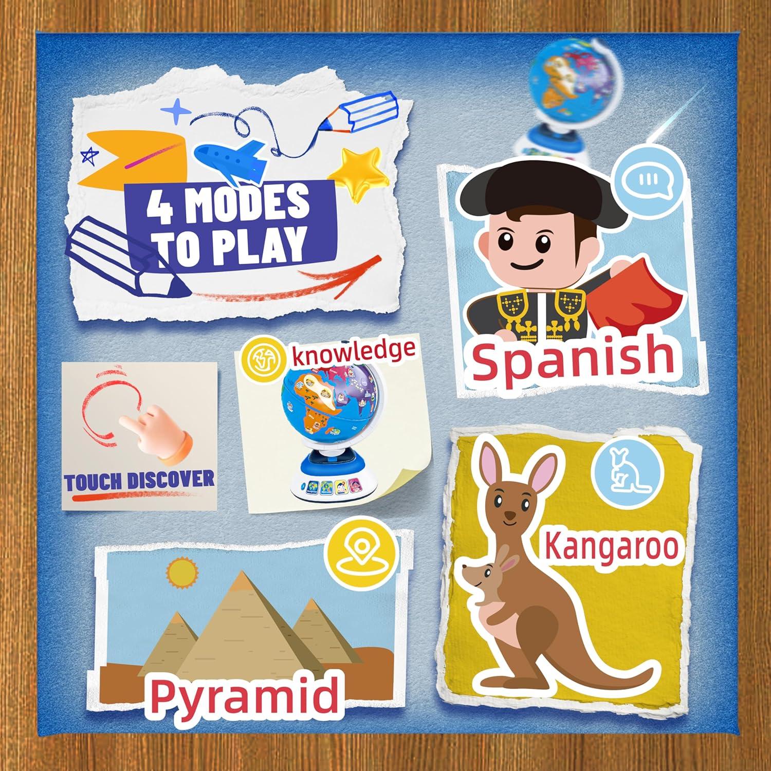 Globo Interactivo Educativo SMILESSKIDDO para Niños 1-3 Años