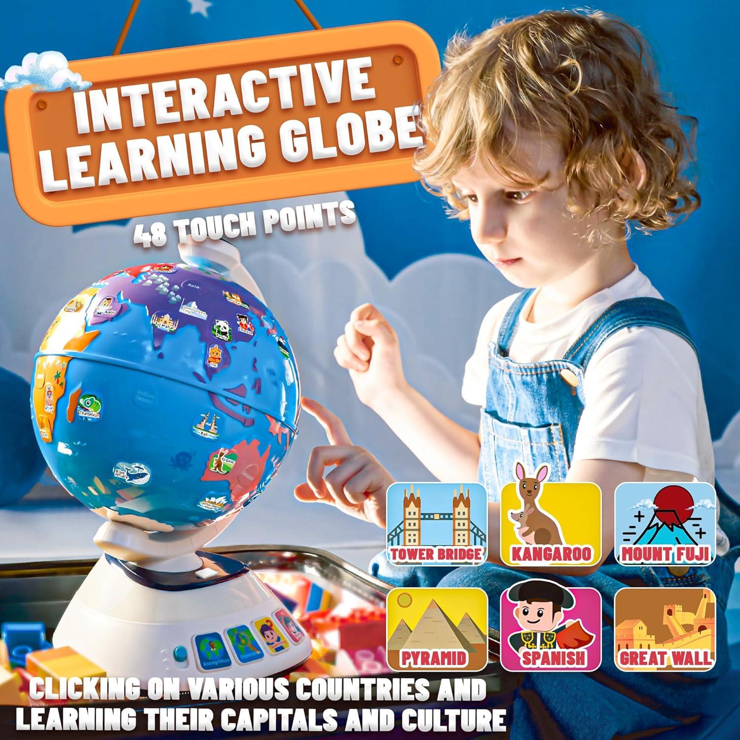Globo Interactivo Educativo SMILESSKIDDO para Niños 1-3 Años