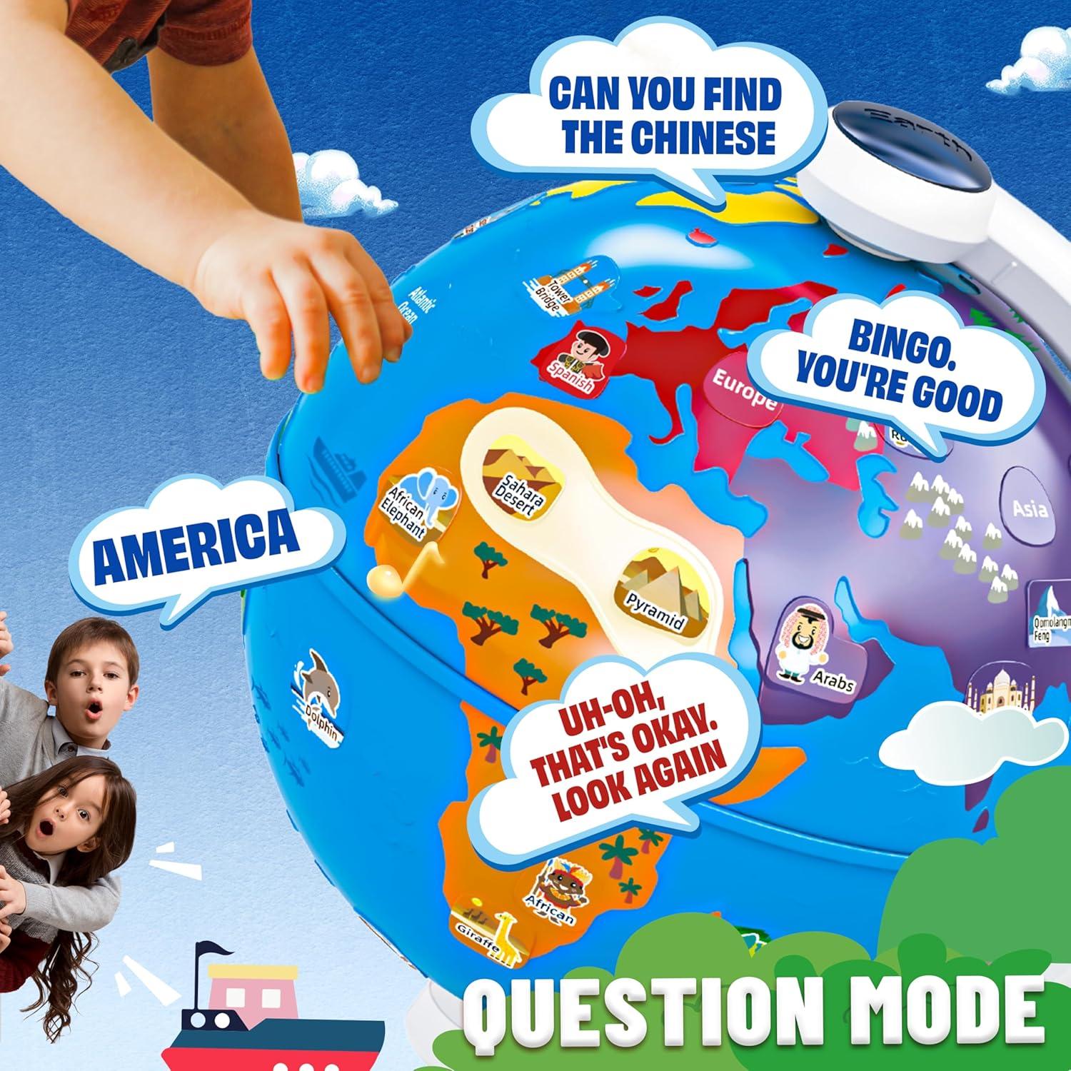 Globo Interactivo Educativo SMILESSKIDDO para Niños 1-3 Años