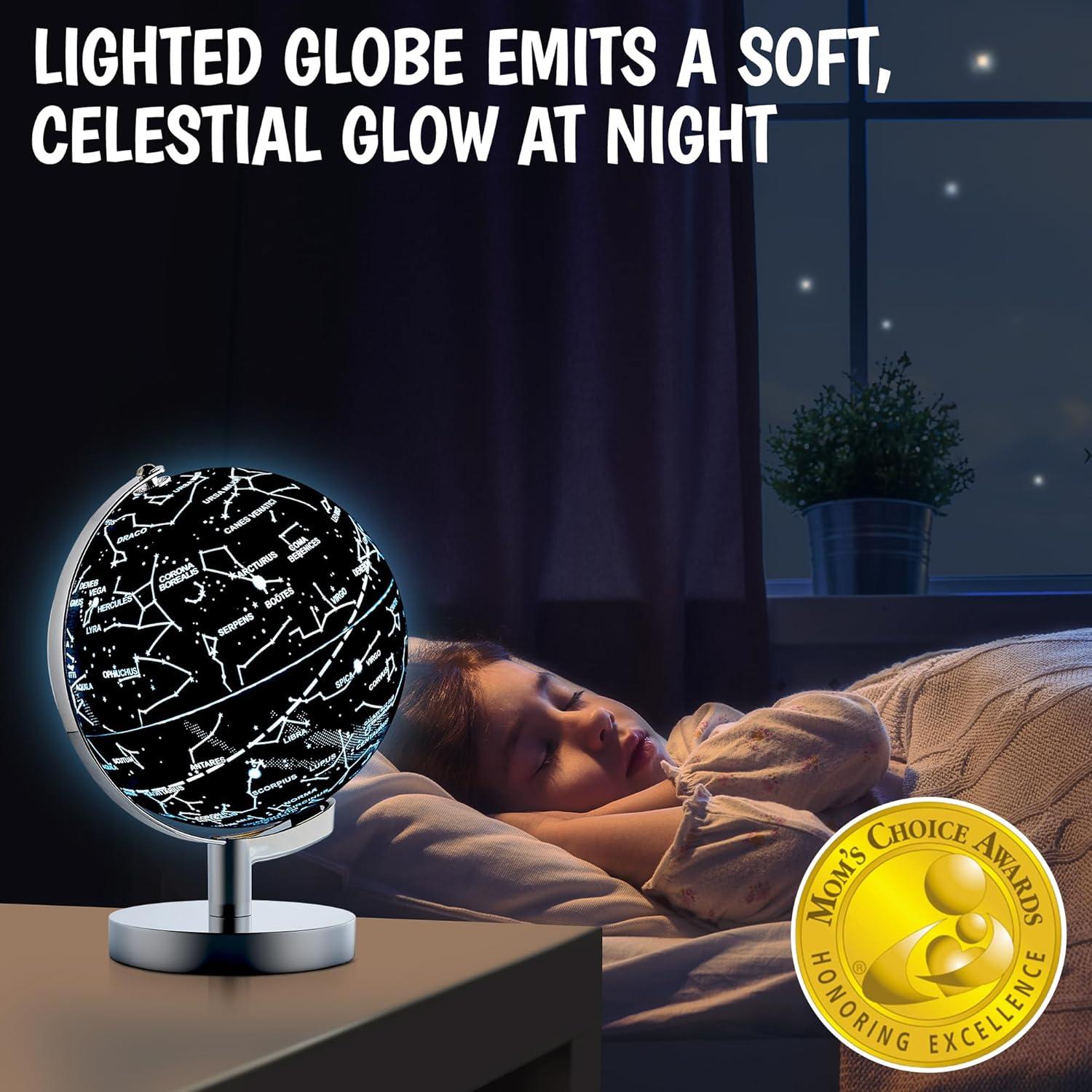 Globo Iluminado Educativo USA Toyz 24.77 cm con Luz LED